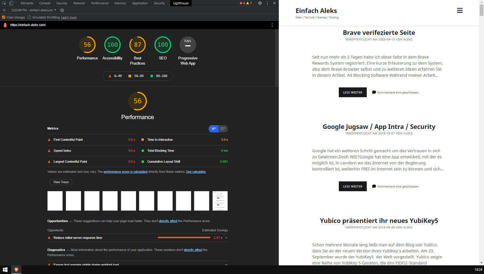 Altes Desktop Ranking